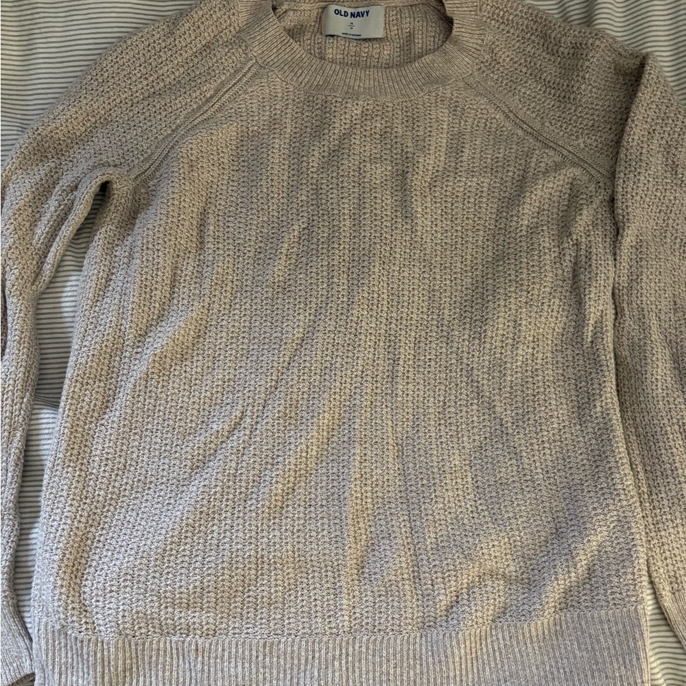 Old Navy Men's Tan Crewneck Sweater